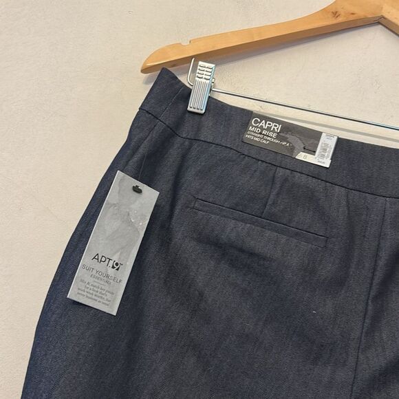 Apt. 9 Denim mid rise capri jeans  Size 8 New - Picture 5 of 11